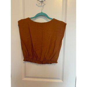 A New‎ Day - Cropped Cap Sleeve Shirt